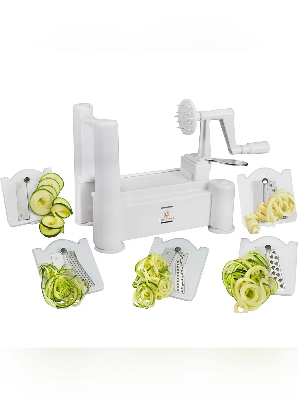 Brieftons 5-Blade Spiralizer: Vegetable Spiral Slicer